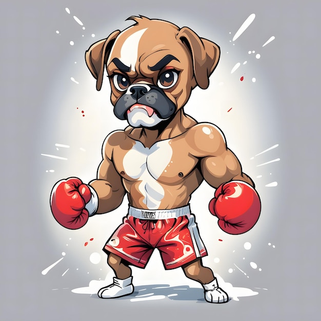 Foto clipart del perro boxeador