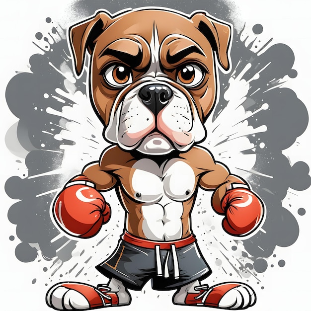 Clipart del perro boxeador