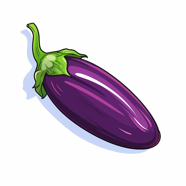 El clipart plano de Brinjal