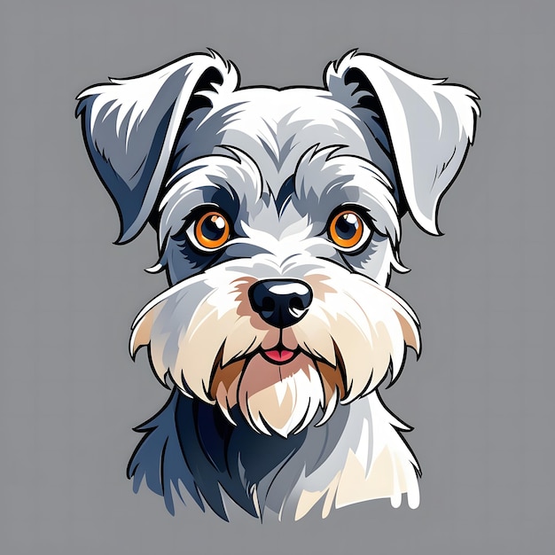 El clipart del schnauzer estándar