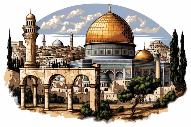 Clipart viajar ciudad de Jerusalén