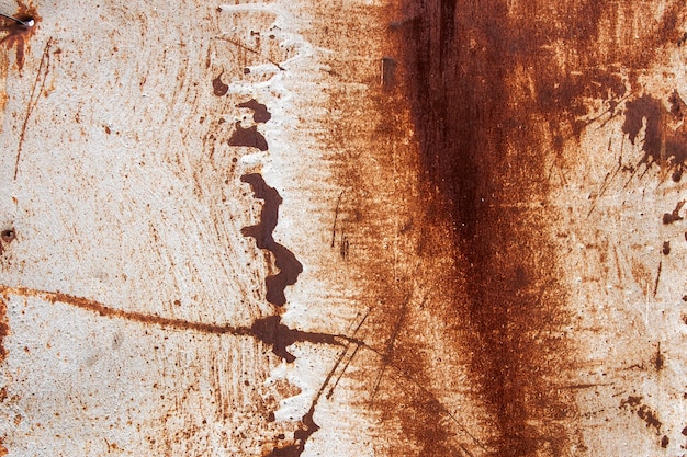 Foto close abstrato de papel de parede metálico enferrujado