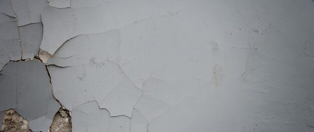Foto close da textura da parede rachada para o fundo
