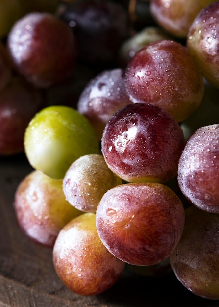 Foto close de uvas de outono