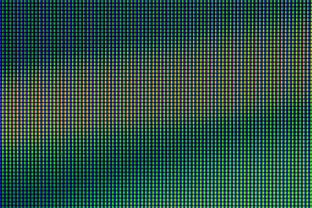 Close LED RGB diodo da TV LED ou painel de exibição da tela do monitor LED.