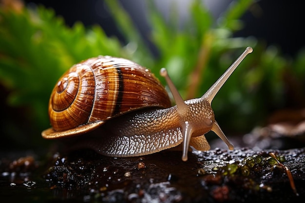 Close_of_a_snail_crawling_on_a_leaf_afte_184jpg