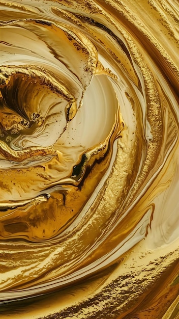 Close up abstrato fundo pintado dourado