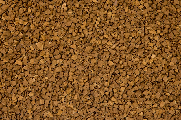 Close-up de café tostado granulado