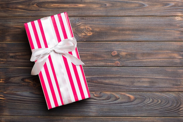 Close-up de caja de regalo de Navidad