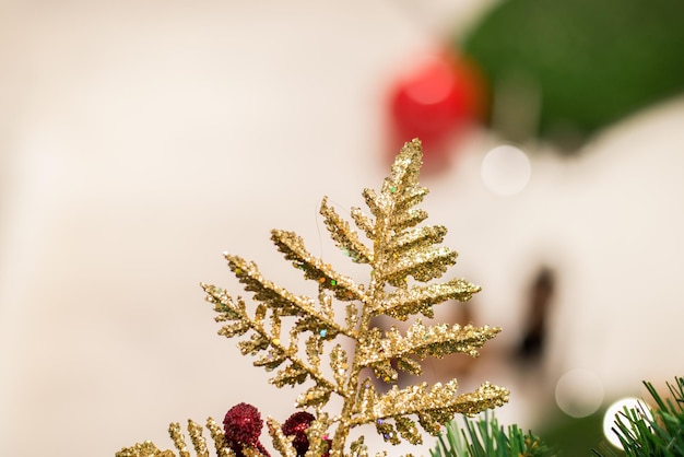 Foto close-up da árvore de natal