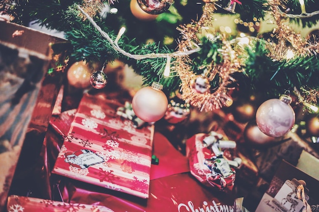 Close-up da árvore de Natal