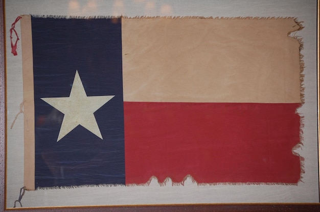 Foto close-up da bandeira do texas