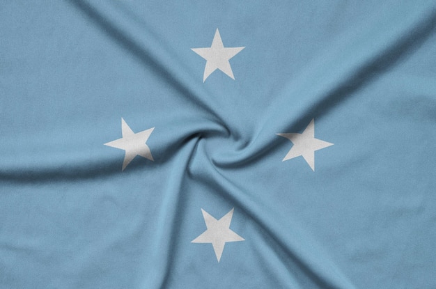 Close-up da bandeira no chão
