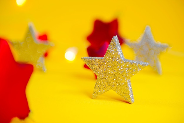 Foto close-up da decoração de natal