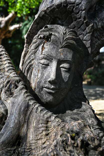 Foto close-up da estátua