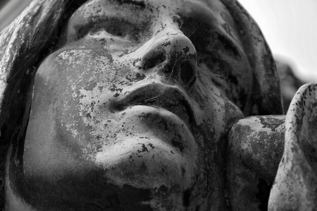 Foto close-up da estátua