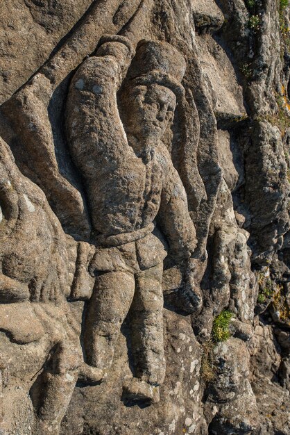 Foto close-up da estátua