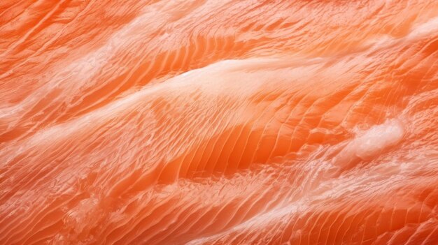 Close-up da estrutura de sashimi de salmão fresco cru