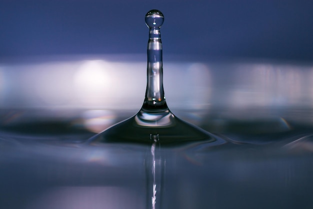 Close-up da gota de água