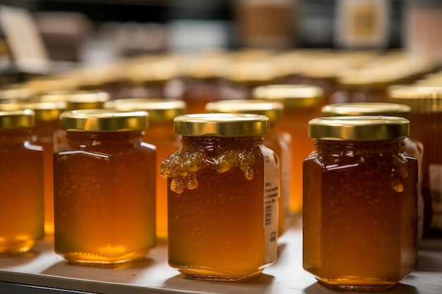 Close-up da IA geradora de alimentos Honey Halal