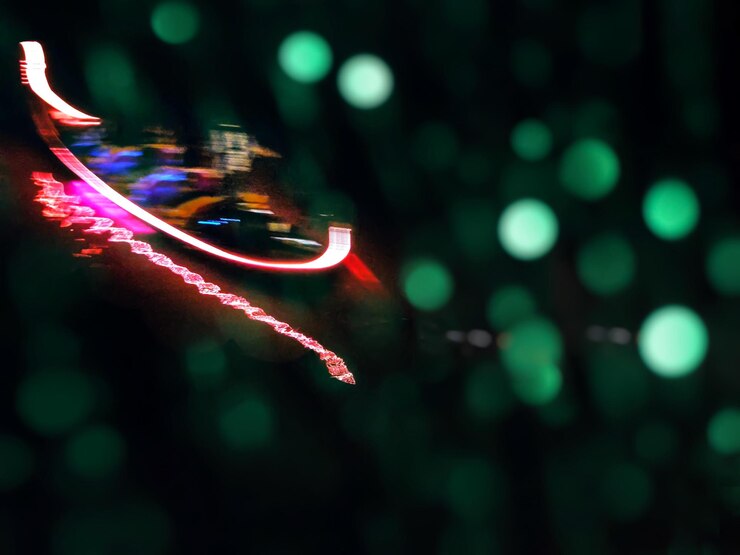 Foto close-up da lâmpada iluminada