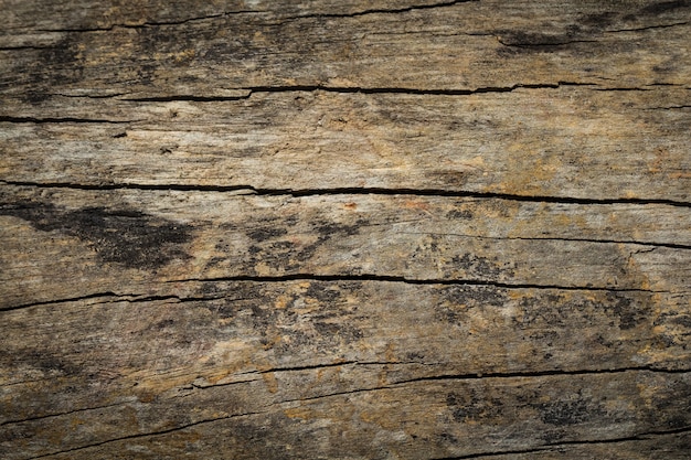 Close-up da superfície da mesa de madeira rústica com textura grunge em estilo vintage