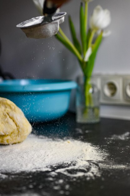 Foto close-up de alimentos na mesa