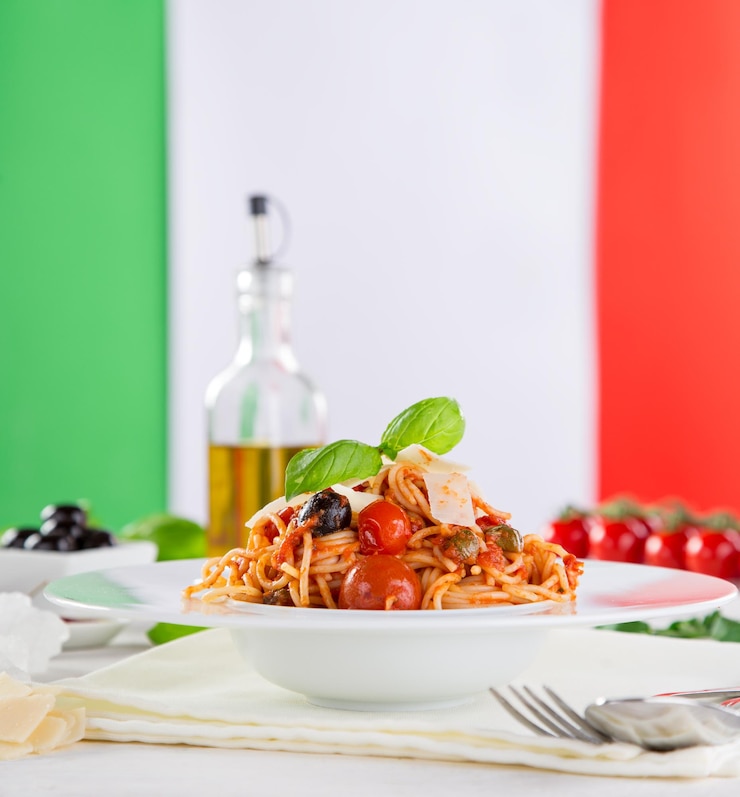 Foto close-up de alimentos no prato sobre a mesa