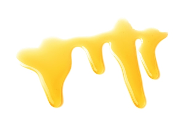 Close-up de amarelo contra fundo branco