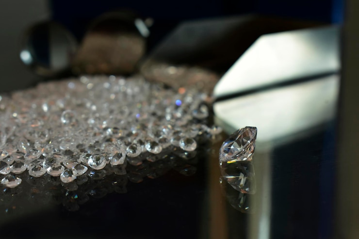 Foto close-up de anéis de casamento na mesa