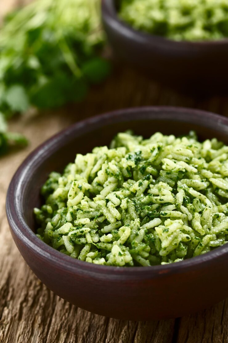 Foto close-up de arroz em recipiente