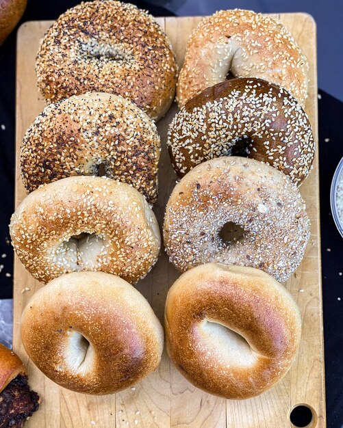 Foto close-up de bagels