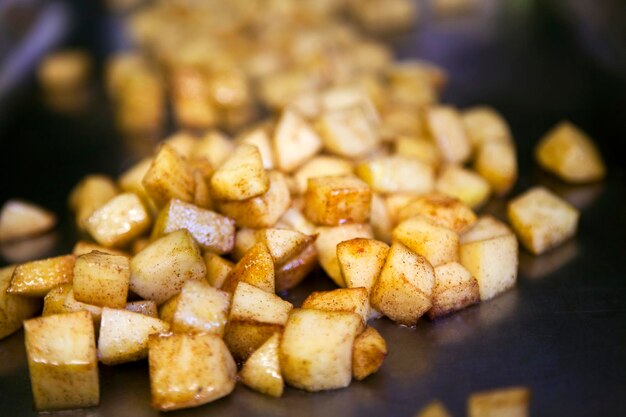 Close-up de batatas fritas