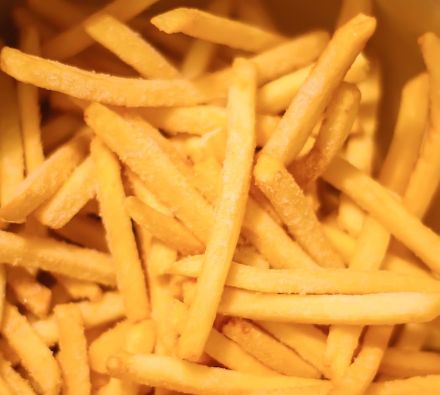Close-up de batatas fritas