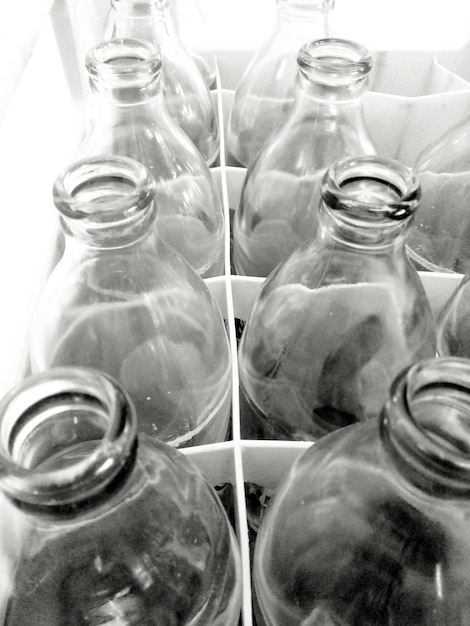 Foto close-up de bebida em frasco
