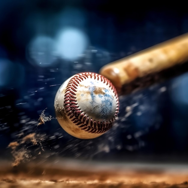 close-up de beisebol