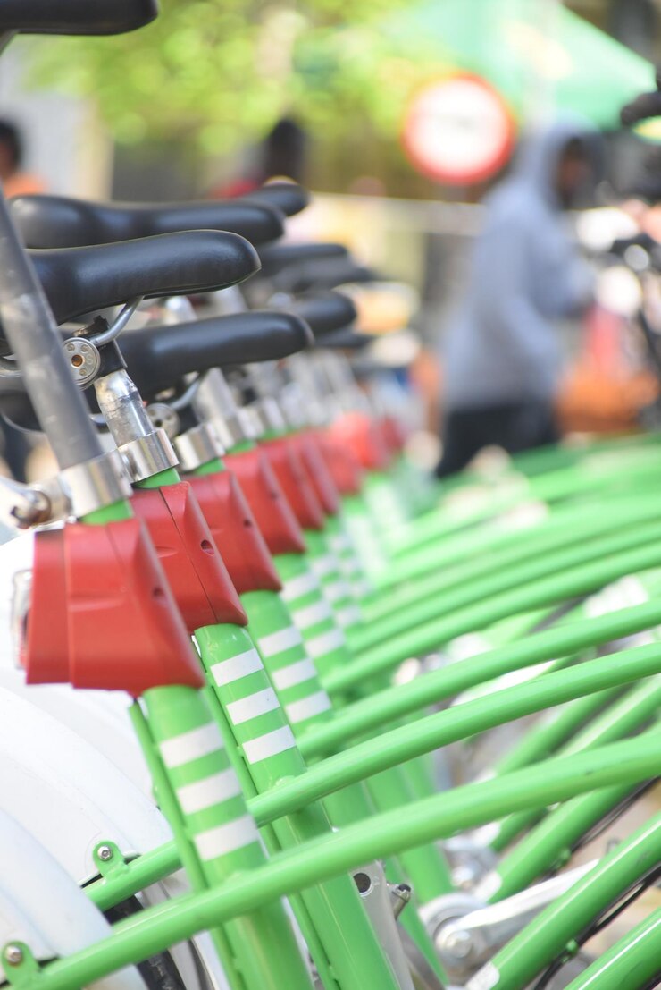 Foto close-up de bicicletas