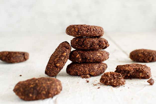 Foto close-up de biscoitos na mesa