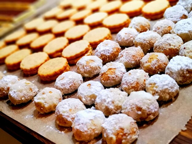 Close-up de biscoitos