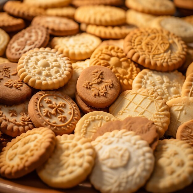 Foto close-up de biscoitos