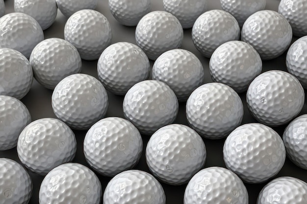 Foto close-up de bolas de golfe