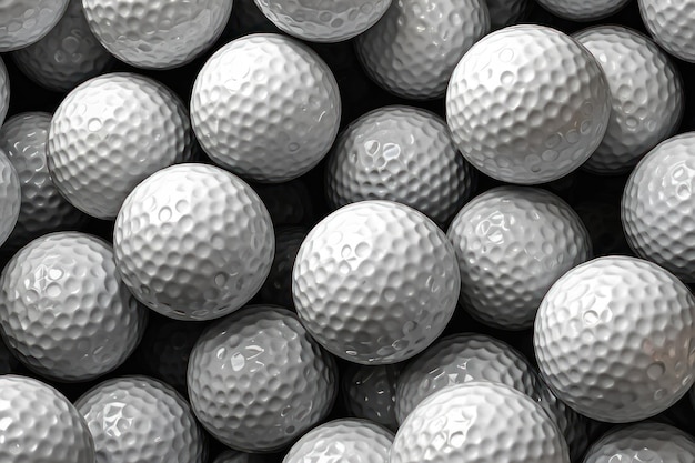 Foto close-up de bolas de golfe