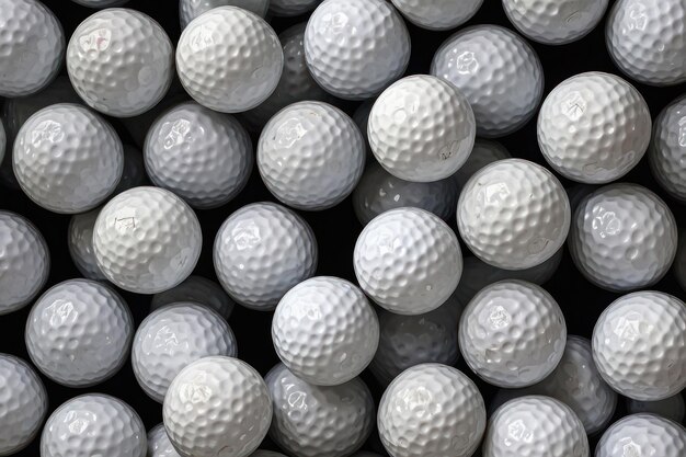 Foto close-up de bolas de golfe