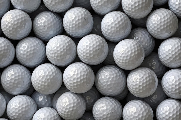 Close-up de bolas de golfe