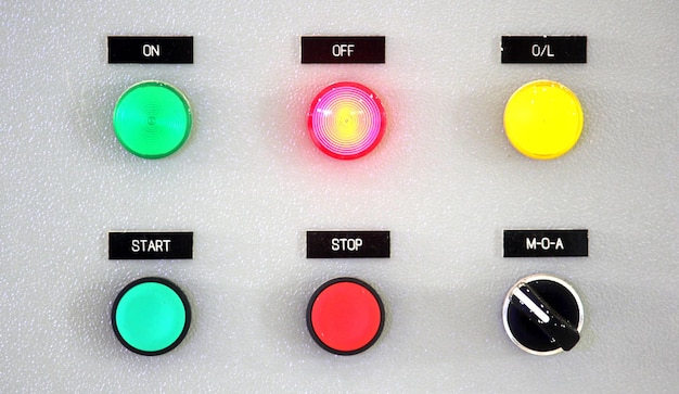 Foto close-up de botões de pressão