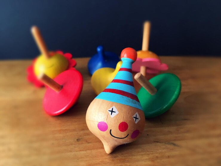 Foto close-up de brinquedos na mesa