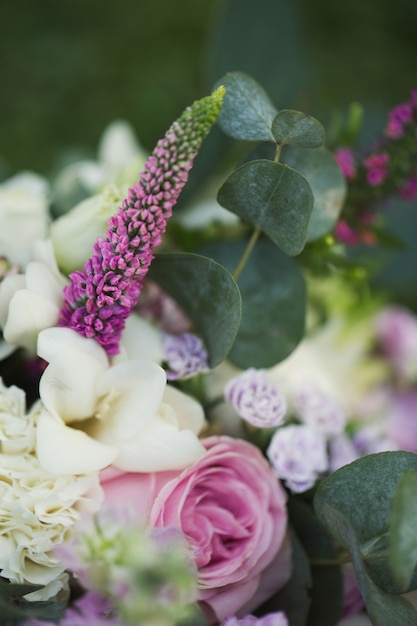 Close-up de buquê de casamento