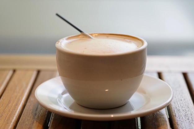 Close-up de café servido na mesa