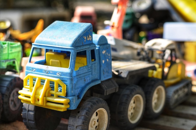 Foto close-up de carros de brinquedo