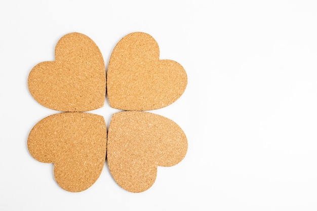 Foto close-up de cookies contra fundo branco